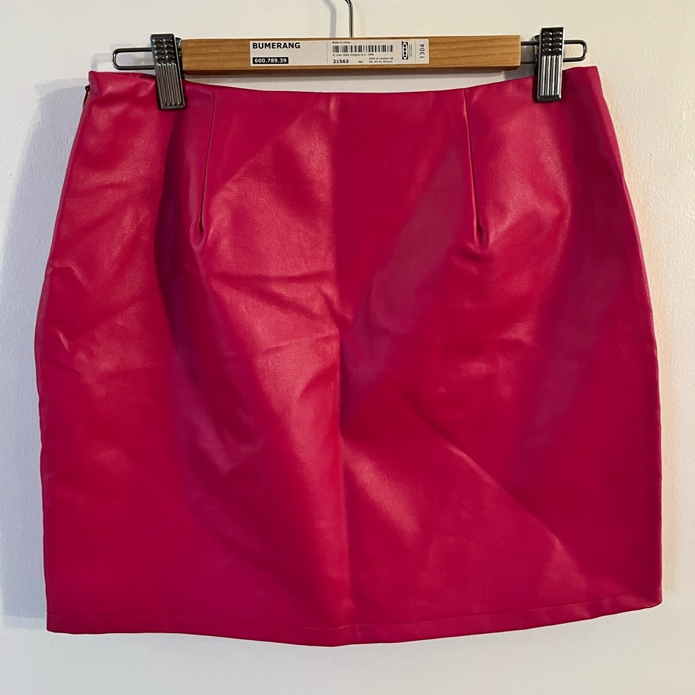 Faux Leather Mini Skirt